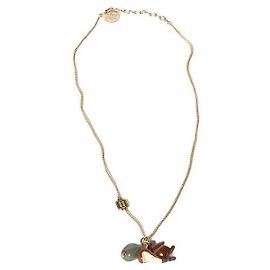 Miu Miu Collier en métal Doré