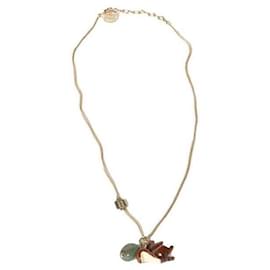 Miu Miu Collar de metal Dorado