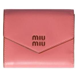 Miu Miu Small Leather Wallet Brown