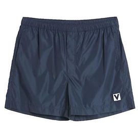 Valentino Patch Detail Nylon Swimsuit Blue