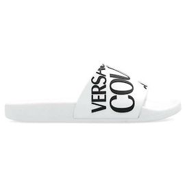 Versace Logo Slide White White