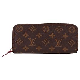 Louis Vuitton Monogram Clemence Women's Long Wallet Brown