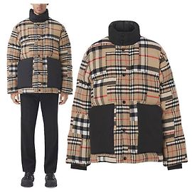 Burberry Vintage Check Wool Down Padding Brown