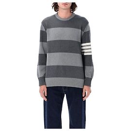 Thom Browne Pullover a righe rugby Marrone
