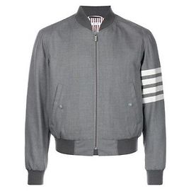 Thom Browne Plain Weave Knit Rib Blouson Brown