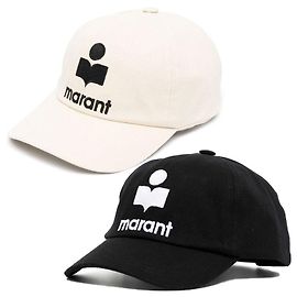 Isabel Marant Bestickte Logo-Kappe Weiß