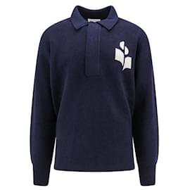 Isabel Marant Polo-Strick Blau