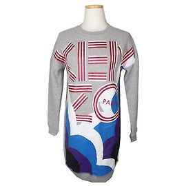 Kenzo Kinder Fleece Sweatshirt mit Multi-Logo, Langes Oberteil, Jahre Erwachsene Braun