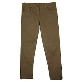 Alexander Mcqueen Khaki Denim Pants Brown