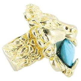 Gucci Anello leone in ottone D'oro