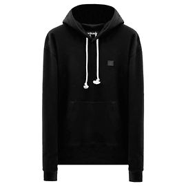 Acne Oversized Hoodie mit Logo Schwarz