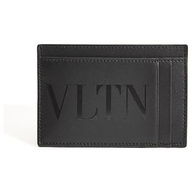 Valentino VLTN Logo Cardholder Black VNA Black
