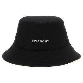 Givenchy Bucket Hat mit gesticktem Logo Schwarz