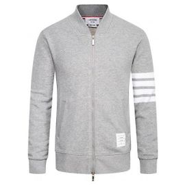 Thom Browne Veste Bomber Loopback Classique Marron