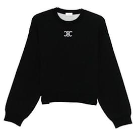 Céline Kaschmirpullover mit Rundhalsausschnitt Weiß
