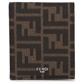 Fendi Cartera FF Jacquard Castaño
