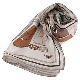 Fendi Sciarpa Baguette Marrone