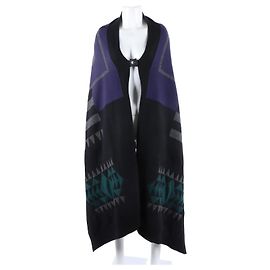 Sacai Sakai Lux Schal und Poncho Blau