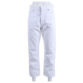 Pantalones Christian Dior Blanco