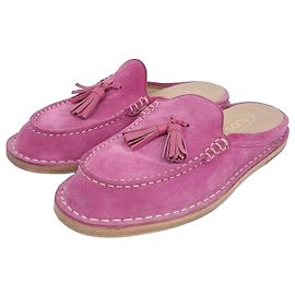 Mule em Camurça Handerskim da Tod's Rosa