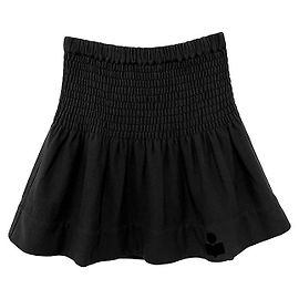 Isabel Marant Minirock Smocking PACIFICA Schwarz Schwarz