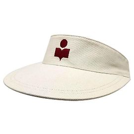 Isabel Marant Tyry Logo Visor Cap Ecru Rot Rot
