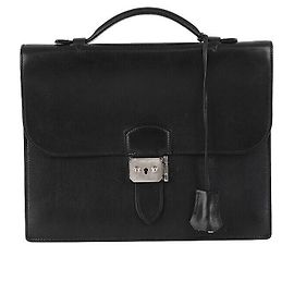 Hermès Sac Dépêches stamp Noir