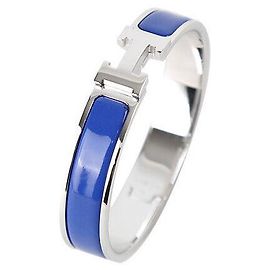 Hermès Click Acciaio PM Blu Argento Blu