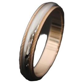 Tiffany & Co Combo Milgrain Oro Rosa Platino Taglia Rosa