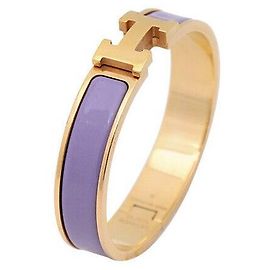 Hermès Click Aqua PM Rose Gold Plated Lilac Purple