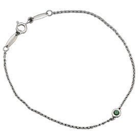 Tiffany & Co Pulseira de prata com granada verde By the Yard Verde
