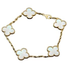 Van Cleef & Arpels Bracciale Motivo Alhambra Vintage in Oro Giallo Giallo