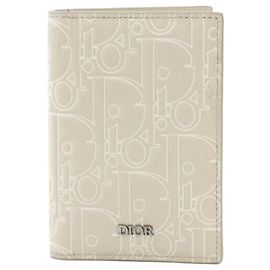 Dior Vertical Wallet Beige Brown