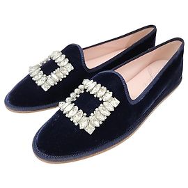 Roger Vivier Mocassins en velours Bleu
