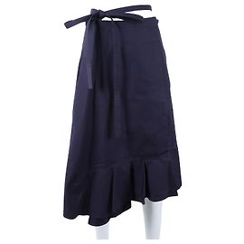 Céline Celine Wrap Skirt Blue