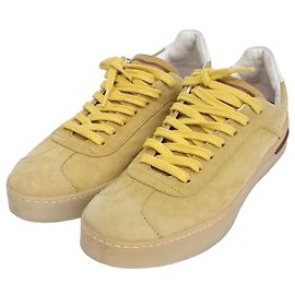 Baskets en daim Loro Piana Jaune
