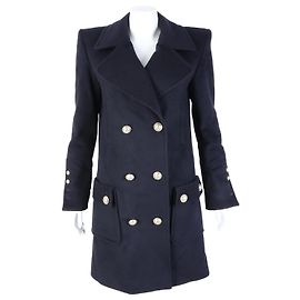 Balmain Mantel Blau