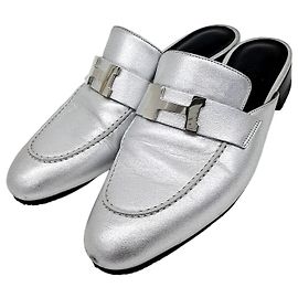 Mule Trocadero Hermès Argento