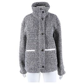 Wendbarer Reißverschluss-Pullover von Chanel Blau