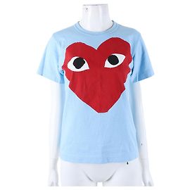 Comme Des Garcons Kurzarmshirt Comme des Garçons Play Blau