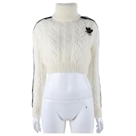 Gucci Adidas Crop Langarmstrick Weiß