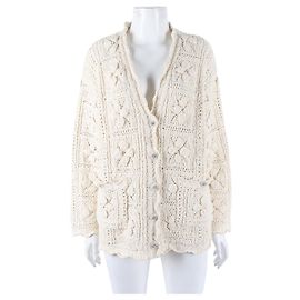 Cardigan en maille Chanel Blanc