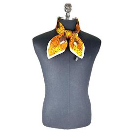 Céline Cachecol Anel Cor Laranja Marrom