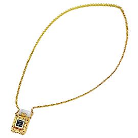 Chanel Colar de Perfume Banho de Ouro Colar Dama em Ouro Dourado
