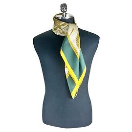 Hermès Cachecol verde LES ARME DE PARIS Verde