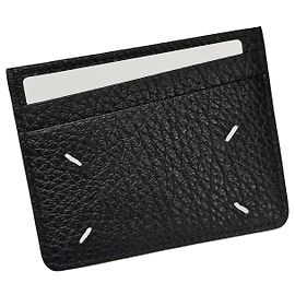 Maison Martin Margiela Grain Leather Cardholder Black Black