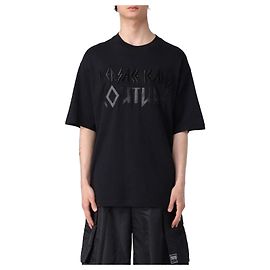 Versace Logo Grafik T-Shirt Schwarz