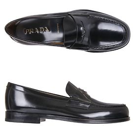 Prada Classic Brushed Loafers Black