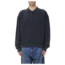 Isabel Marant Henley-Hals Sweatshirt Schwarz