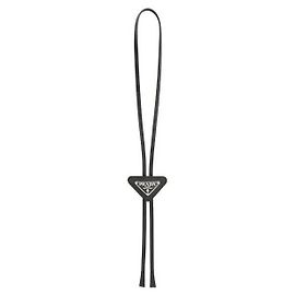 Prada Saffiano Logo Bow Tie Black